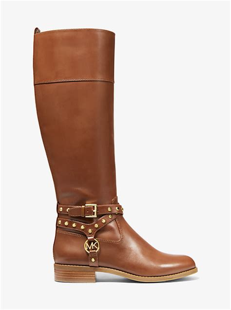 michael kors stiefel preston|Preston Studded Leather Boot .